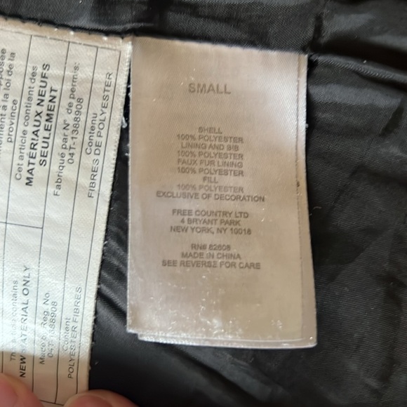 Free Country Puffer Green Dual Zip Partial Fleece Lined Women’s S - Picture 12 of 16